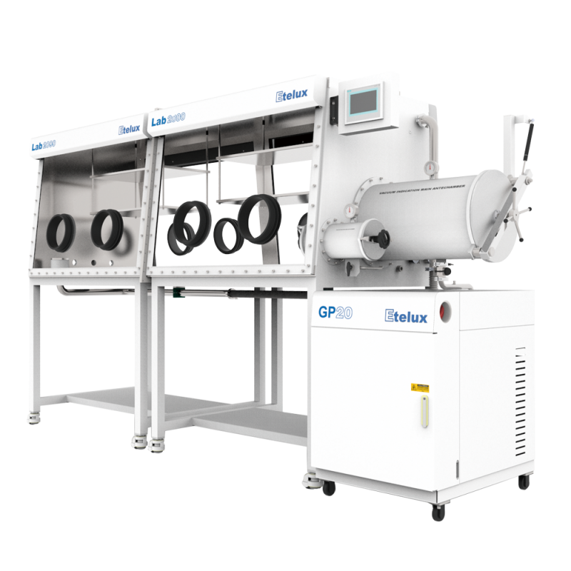 Lab2000-2400四工位分體式雙面手套箱